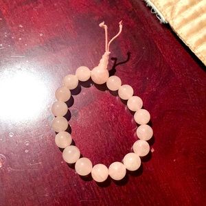 Pink beaded bracelet